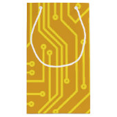抽象的なコンピュータ機器 スモールペーパーバッグ (裏面)