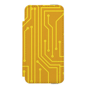 抽象的なコンピュータ機器 iPhone SE/5/5sウォレットケース