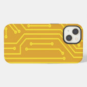 抽象的なコンピュータ機器 iPhoneケース (裏面横)