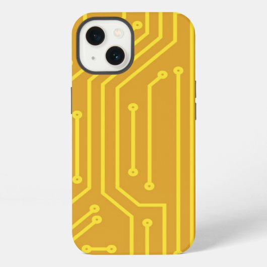 抽象的なコンピュータ機器 iPhoneケース (裏面)