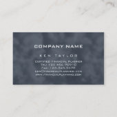 抽象的なコンピュータ財政の名刺の灰色 名刺 (裏面)