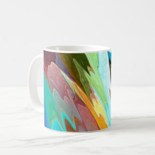 抽象的なコーヒー・マグ コーヒーマグカップ (正面左)