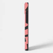 抽象的なコーラルパターンI iPhoneケース (左側面)