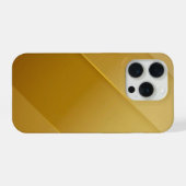 抽象的なゴールドの対角層ラグジュアリーアート iPhoneケース (裏面横)