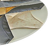 抽象的なゴールドメタリックデザイン カッティングボード (角)