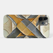 抽象的なゴールドメタリックデザイン Case-Mate iPhoneケース (裏面(横))