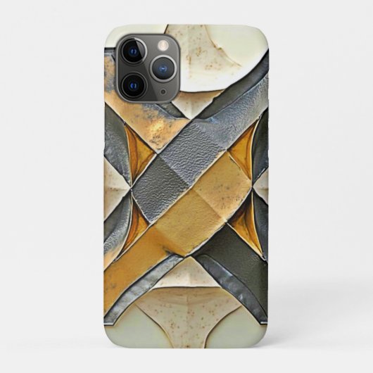 抽象的なゴールドメタリックデザイン Case-Mate iPhoneケース (裏)