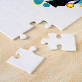 抽象的なサイのパズル ジグソーパズル (側面)