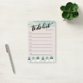 抽象的なサボテンToDoリスト, 緑の絵の具飛沫 ポストイット (オフィス)