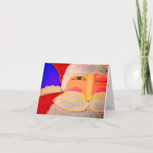 抽象的なサンタクロース カード (正面)