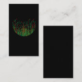 抽象的なサーキットボードの二進コンピューター科学者 名刺 (正面/裏面)