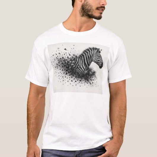 抽象的なシマウマ Men's Tシャツ (正面)