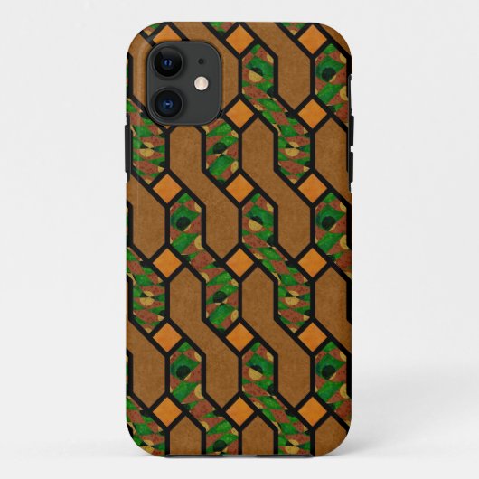 抽象的なシミーウッドパターン Case-Mate iPhoneケース (裏面)