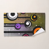 抽象的なシャワーカーテン ハンドタオル (ハンドタオル)