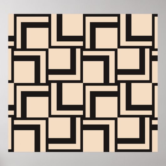 抽象的なシームレスな幾何学模様 ポスター (正面)