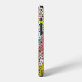抽象的なシームレスパターン。春の絵具 iPhoneケース (左側面)