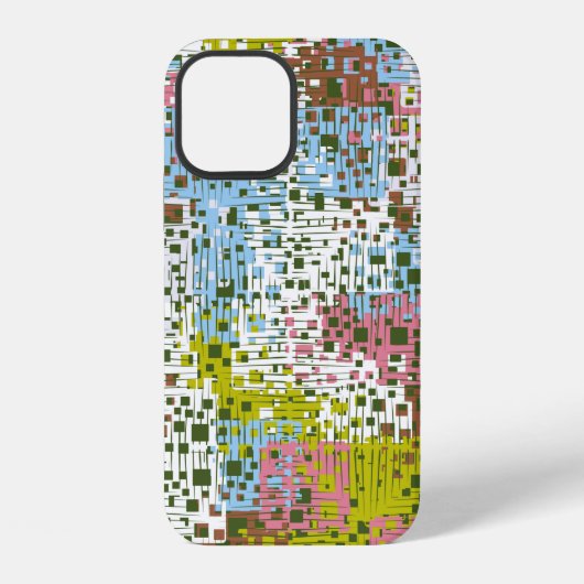 抽象的なシームレスパターン。春の絵具 iPhoneケース (裏面)