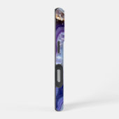 抽象的なジオードの流れとゴールド iPhoneケース (右側面)