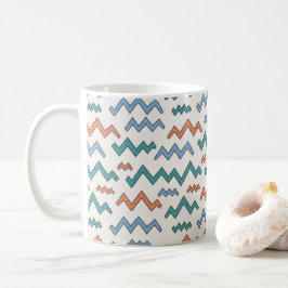抽象的なジグザグの山々 コーヒーマグカップ