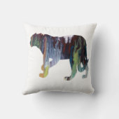 抽象的なジャガーのシルエット クッション (裏面)