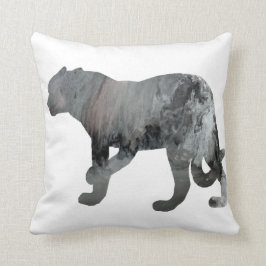 抽象的なジャガーのシルエット クッション