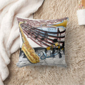 抽象的なジャズ枕 クッション (ブランケット)