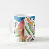 抽象的なジャズ風のマグ コーヒーマグカップ (正面左)