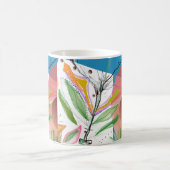 抽象的なジャズ風のマグ コーヒーマグカップ (中央)