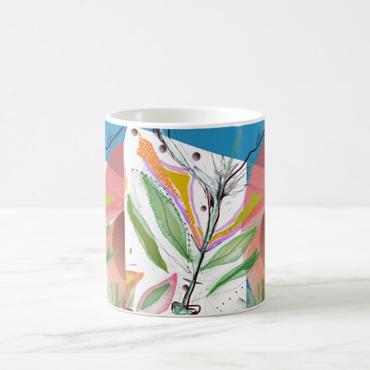 抽象的なジャズ風のマグ コーヒーマグカップ (中央)