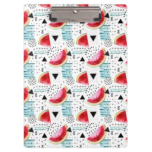 抽象的なスイカパターン クリップボード (正面)