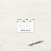 抽象的なスイカパターン ポストイット (デスク上)