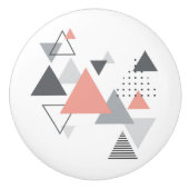 抽象的なスカンジナビアの幾何学的設計 セラミックノブ (正面)