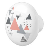 抽象的なスカンジナビアの幾何学的設計 セラミックノブ (右)