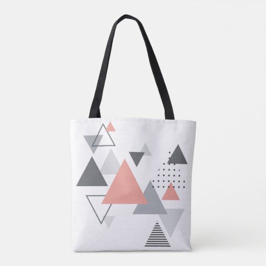 抽象的なスカンジナビアの幾何学的設計 トートバッグ (裏面)