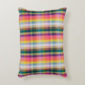 抽象的なスコットランドの格子縞 アクセントクッション (正面(垂直))