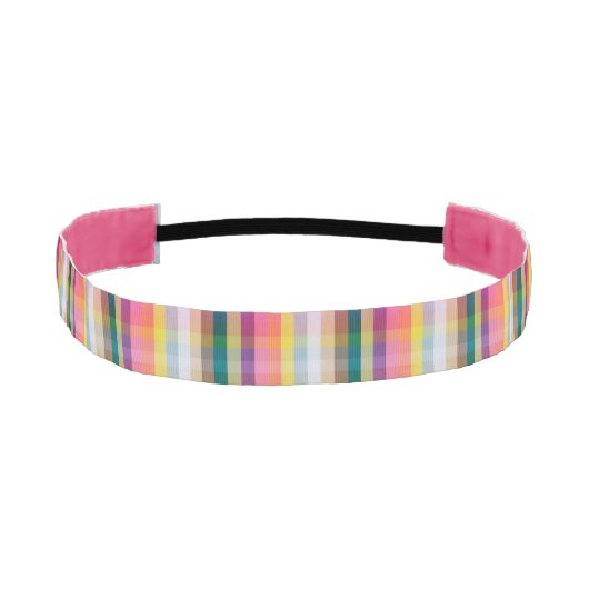 抽象的なスコットランドの格子縞 アスレチックヘッドバンド (正面)