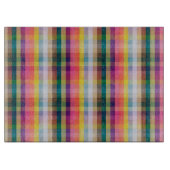 抽象的なスコットランドの格子縞 カッティングボード (正面)