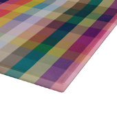 抽象的なスコットランドの格子縞 カッティングボード (角)