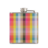 抽象的なスコットランドの格子縞 フラスク (裏面)