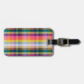 抽象的なスコットランドの格子縞 ラゲッジタグ (正面横)