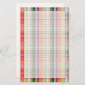 抽象的なスコットランドの格子縞 便箋 (正面/裏面)