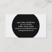 抽象的なスターバストの名刺 名刺 (裏面)