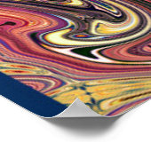 抽象的なスプラッシュデザイン ポスター (角)