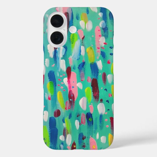 抽象的なスプリングタイムブルース Case-Mate iPhoneケース (裏面)