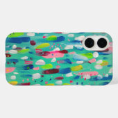 抽象的なスプリングタイムブルース Case-Mate iPhoneケース (裏面 (横))