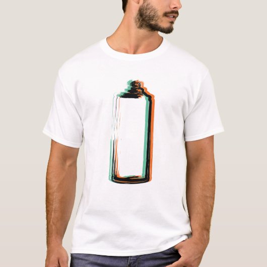 抽象的なスプレー缶 Tシャツ (正面)