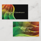 抽象的なスペクトルの抽象芸術の名刺 名刺 (正面/裏面)