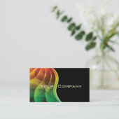 抽象的なスペクトルの抽象芸術の名刺 名刺 (スタンド正面)
