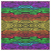 抽象的なゼブラ レインボー カラー ファブリック (見本)