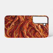 抽象的なダンサー 真紅の糸のSamsungケース Samsung Galaxyケース (裏面横)